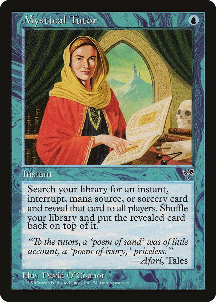 Mystical Tutor (MIR-080) - Mirage - Premium MTG Single from Wizards of the Coast - Just $3.02! Shop now at Game Crave Tournament Store