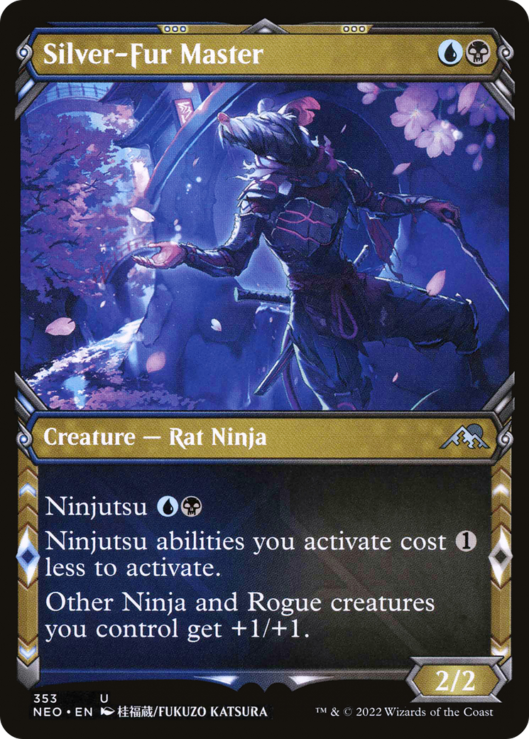 Silver-Fur Master (NEO-353) - Kamigawa: Neon Dynasty: (Showcase) Foil - Premium MTG Single from Wizards of the Coast - Just $0.08! Shop now at Game Crave Tournament Store