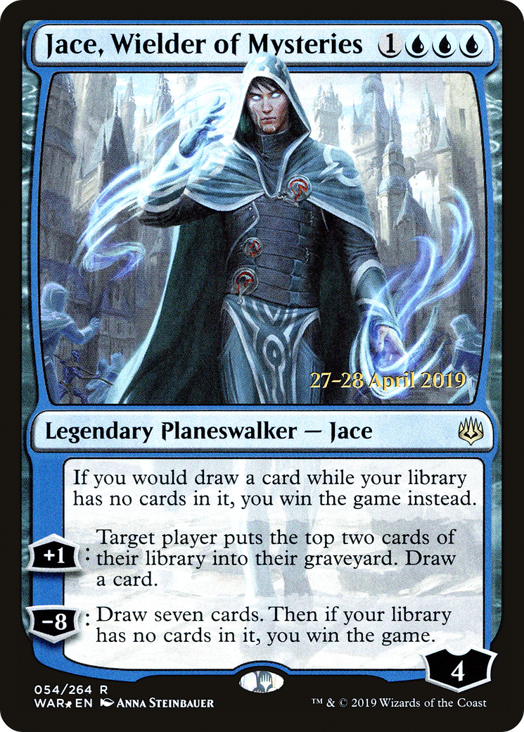 Jace, Wielder of Mysteries (PWAR-54S) - War of the Spark Promos Foil - Premium MTG Single from Wizards of the Coast - Just $2.04! Shop now at Game Crave Tournament Store