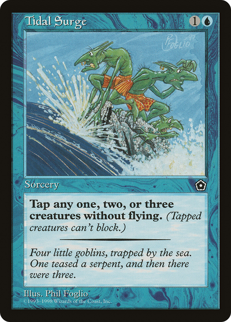 Tidal Surge (P02-056) - Portal Second Age - Premium MTG Single from Wizards of the Coast - Just $0.51! Shop now at Game Crave Tournament Store