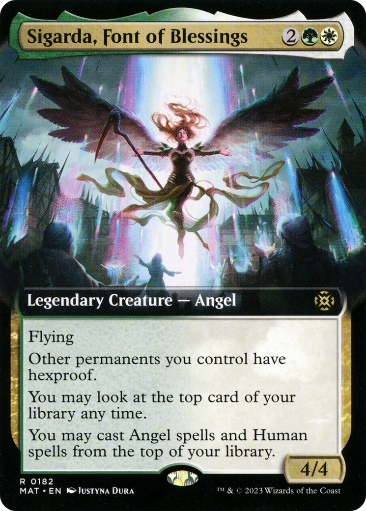 Sigarda, Font of Blessings (MAT-182) - March of the Machine: The Aftermath: (Extended Art) Foil - Premium MTG Single from Wizards of the Coast - Just $5.55! Shop now at Game Crave Tournament Store