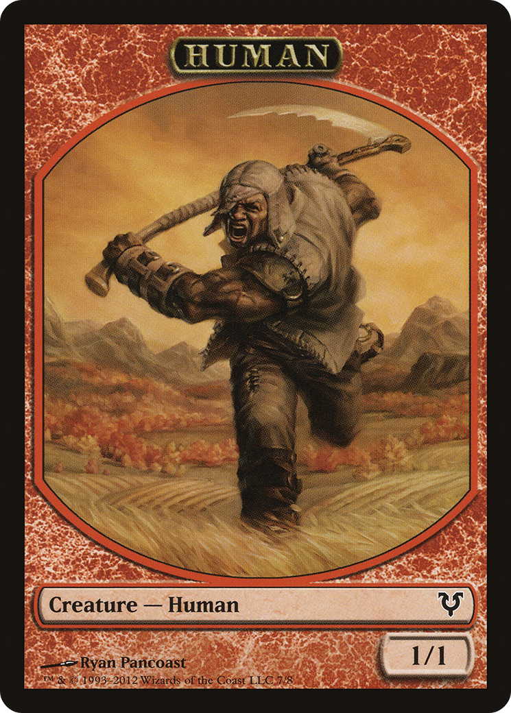 Human (TAVR-007) - Avacyn Restored Tokens - Premium MTG Single from Wizards of the Coast - Just $0.08! Shop now at Game Crave Tournament Store