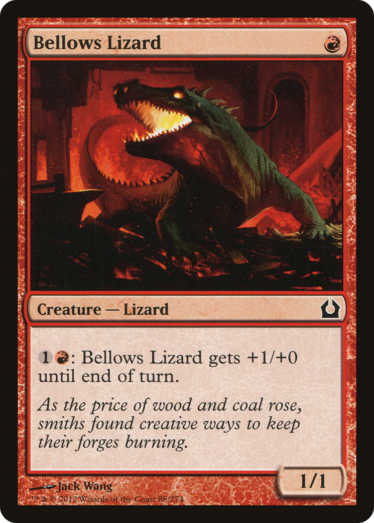 Bellows Lizard (RTR-088) - Return to Ravnica - Premium MTG Single from Wizards of the Coast - Just $0.08! Shop now at Game Crave Tournament Store