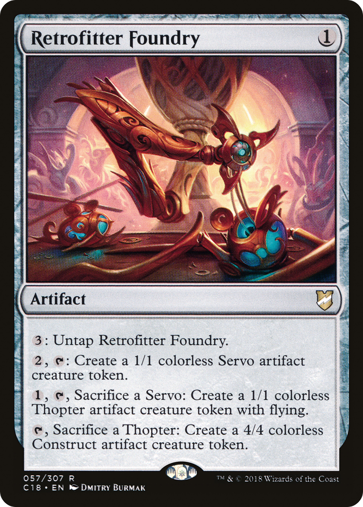 Retrofitter Foundry (C18-057) - Commander 2018 - Premium MTG Single from Wizards of the Coast - Just $1.05! Shop now at Game Crave Tournament Store