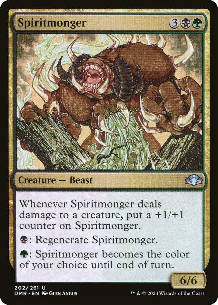 Spiritmonger (DMR-202) - Dominaria Remastered - Premium MTG Single from Wizards of the Coast - Just $0.08! Shop now at Game Crave Tournament Store