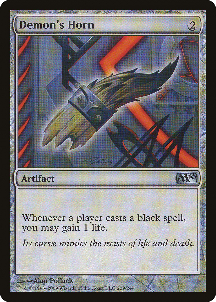 Demon's Horn (M10-209) - Magic 2010 Foil - Premium MTG Single from Wizards of the Coast - Just $0.11! Shop now at Game Crave Tournament Store
