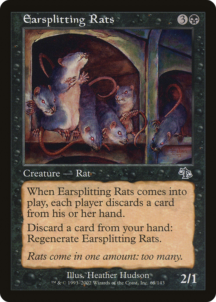 Earsplitting Rats (JUD-065) - Judgment Foil - Premium MTG Single from Wizards of the Coast - Just $0.20! Shop now at Game Crave Tournament Store