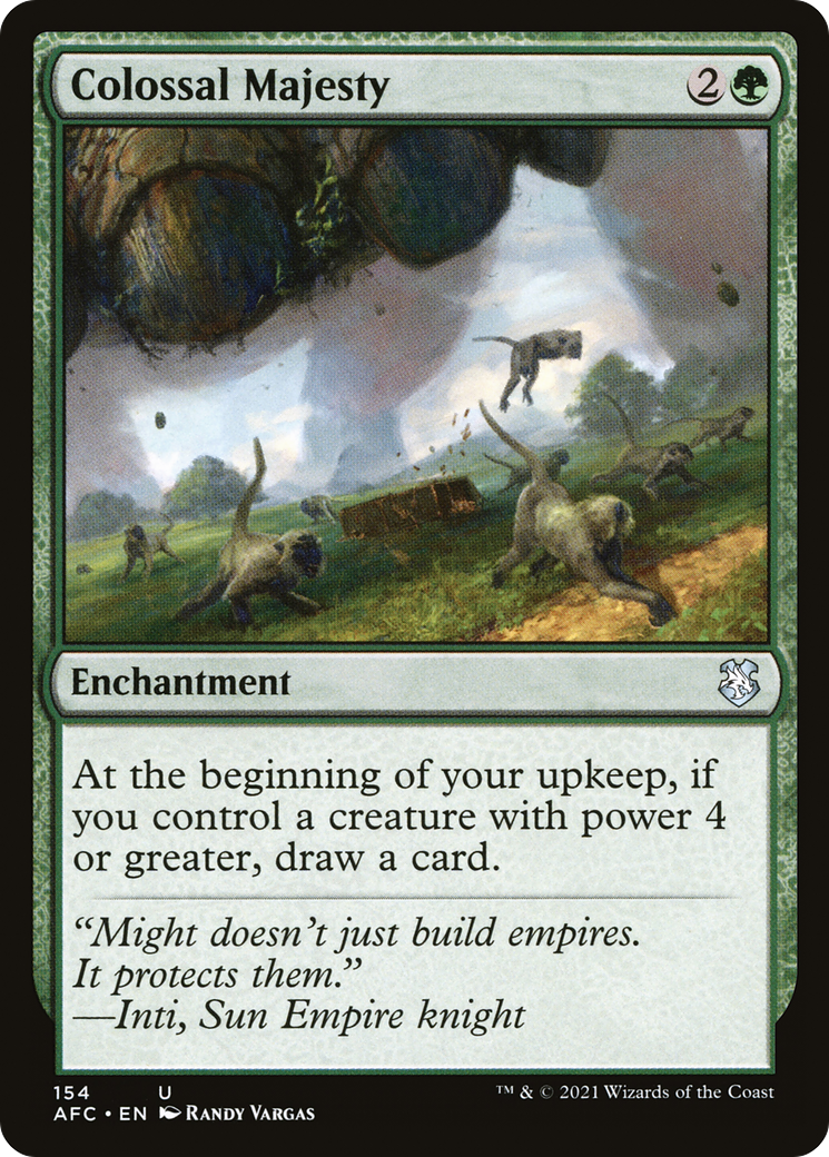Colossal Majesty (AFC-154) - Forgotten Realms Commander - Premium MTG Single from Wizards of the Coast - Just $0.26! Shop now at Game Crave Tournament Store