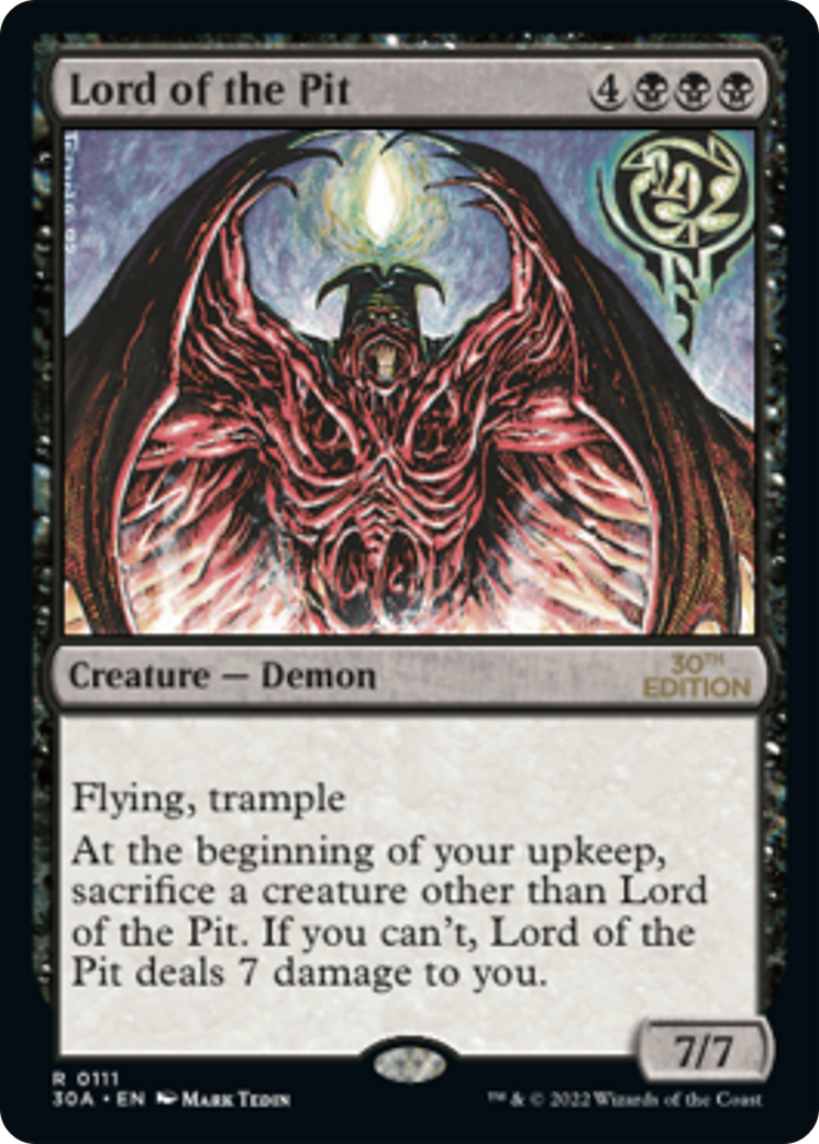 Lord of the Pit (30A-111) - 30th Anniversary Edition - Premium MTG Single from Wizards of the Coast - Just $7.54! Shop now at Game Crave Tournament Store