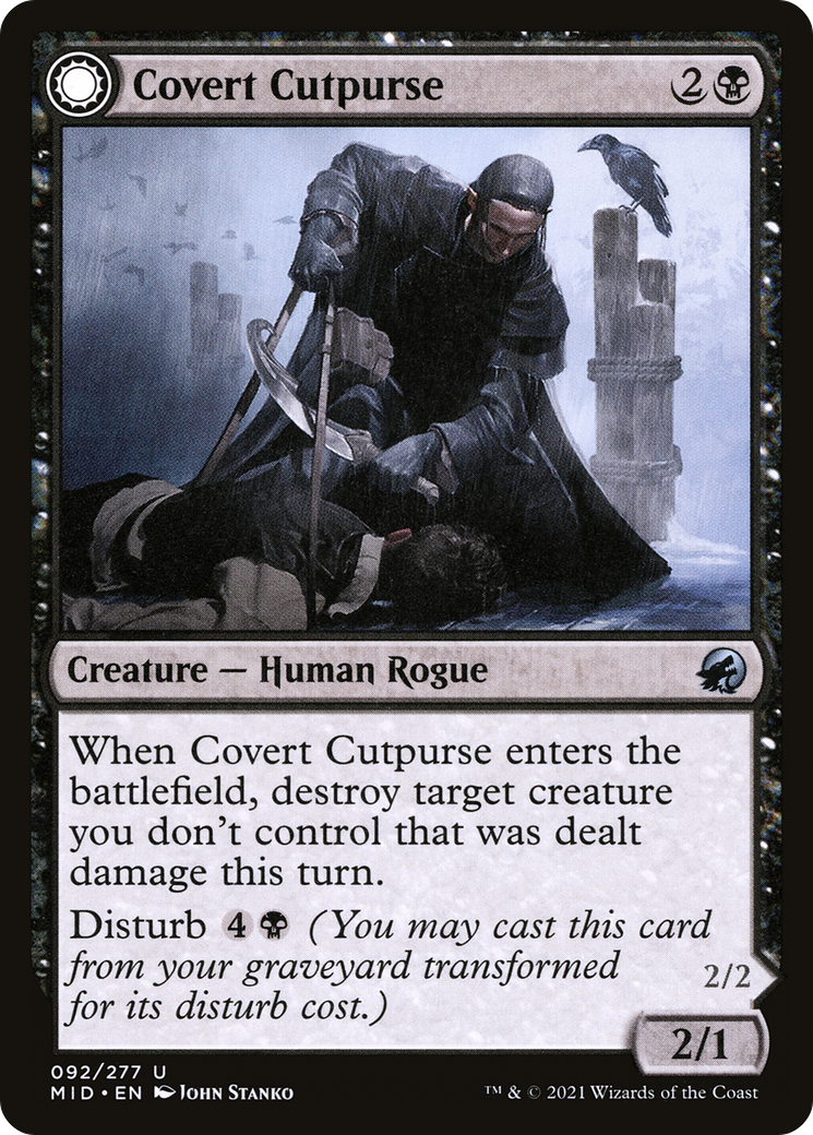 Covert Cutpurse // Covetous Geist (MID-092) - Innistrad: Midnight Hunt: (Double Faced Transform) - Premium MTG Single from Wizards of the Coast - Just $0.08! Shop now at Game Crave Tournament Store