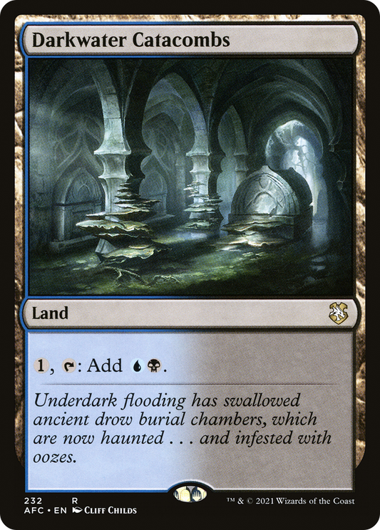 Darkwater Catacombs (AFC-232) - Forgotten Realms Commander - Premium MTG Single from Wizards of the Coast - Just $0.08! Shop now at Game Crave Tournament Store