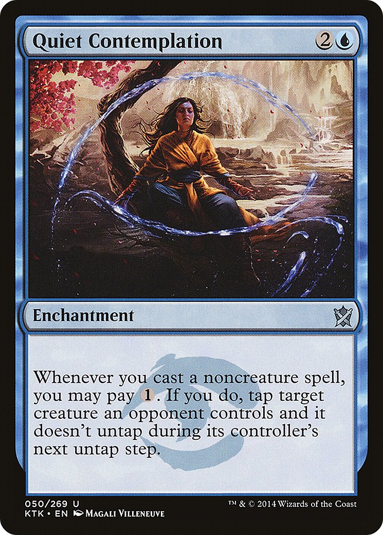 Quiet Contemplation (KTK-050) - Khans of Tarkir - Premium MTG Single from Wizards of the Coast - Just $0.08! Shop now at Game Crave Tournament Store