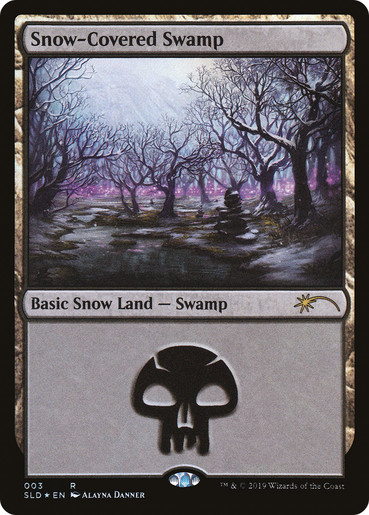 Snow-Covered Swamp (SLD-003) - Secret Lair Drop Foil - Premium MTG Single from Wizards of the Coast - Just $1.19! Shop now at Game Crave Tournament Store