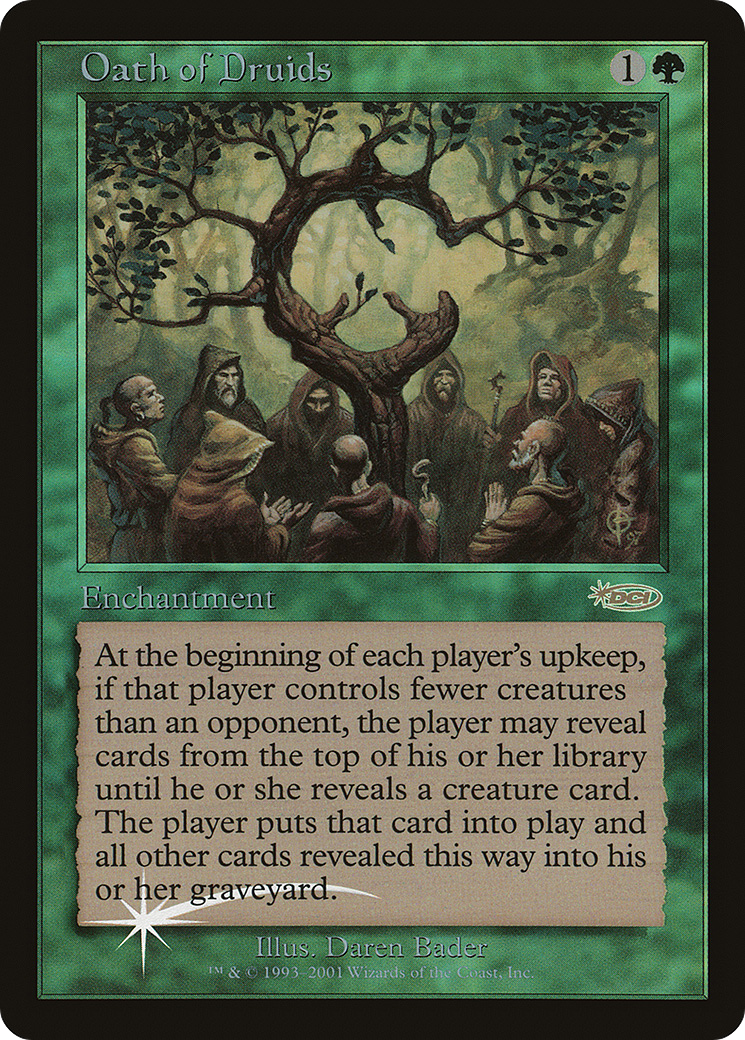Oath of Druids (G01-002) - Judge Gift Cards 2001 Foil - Premium MTG Single from Wizards of the Coast - Just $31.71! Shop now at Game Crave Tournament Store