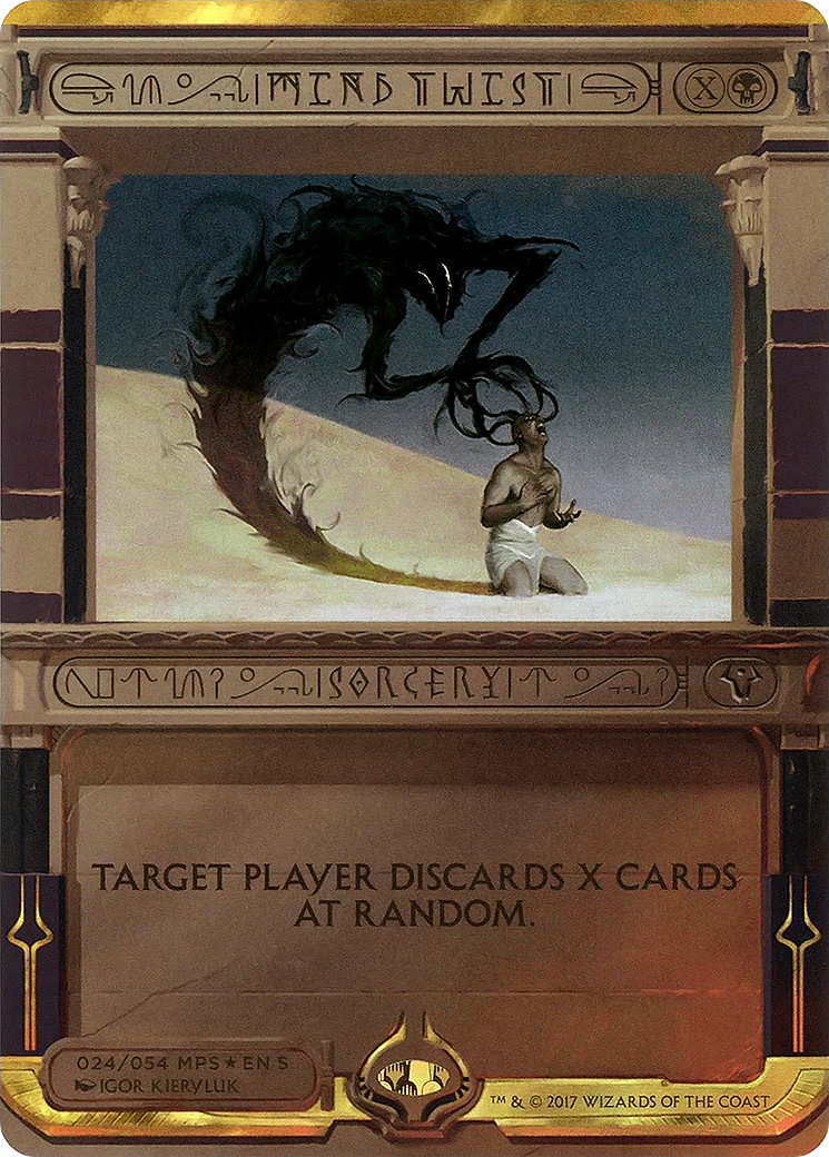 Mind Twist (MP2-024) - Amonkhet Invocations (Borderless) Foil - Premium MTG Single from Wizards of the Coast - Just $9.88! Shop now at Game Crave Tournament Store
