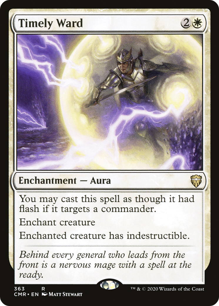 Timely Ward (CMR-363) - Commander Legends - Premium MTG Single from Wizards of the Coast - Just $1.12! Shop now at Game Crave Tournament Store