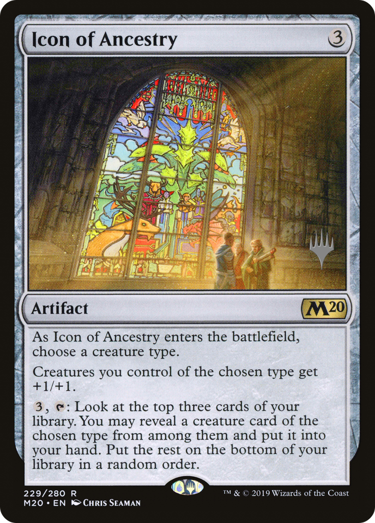 Icon of Ancestry (PM20-229P) - Core Set 2020 Promos - Premium MTG Single from Wizards of the Coast - Just $0.96! Shop now at Game Crave Tournament Store
