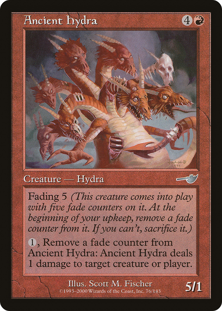 Ancient Hydra (NEM-076) - Nemesis Foil - Premium MTG Single from Wizards of the Coast - Just $1.74! Shop now at Game Crave Tournament Store