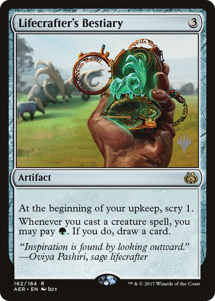 Lifecrafter's Bestiary (PAER-162P) - Aether Revolt Promos Foil - Premium MTG Single from Wizards of the Coast - Just $0.44! Shop now at Game Crave Tournament Store