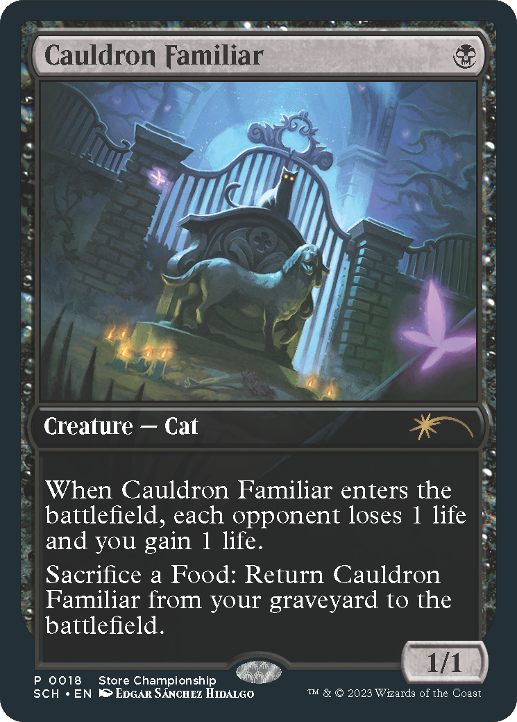 Cauldron Familiar (SCH-018) - Store Championships Foil - Premium MTG Single from Wizards of the Coast - Just $0.62! Shop now at Game Crave Tournament Store