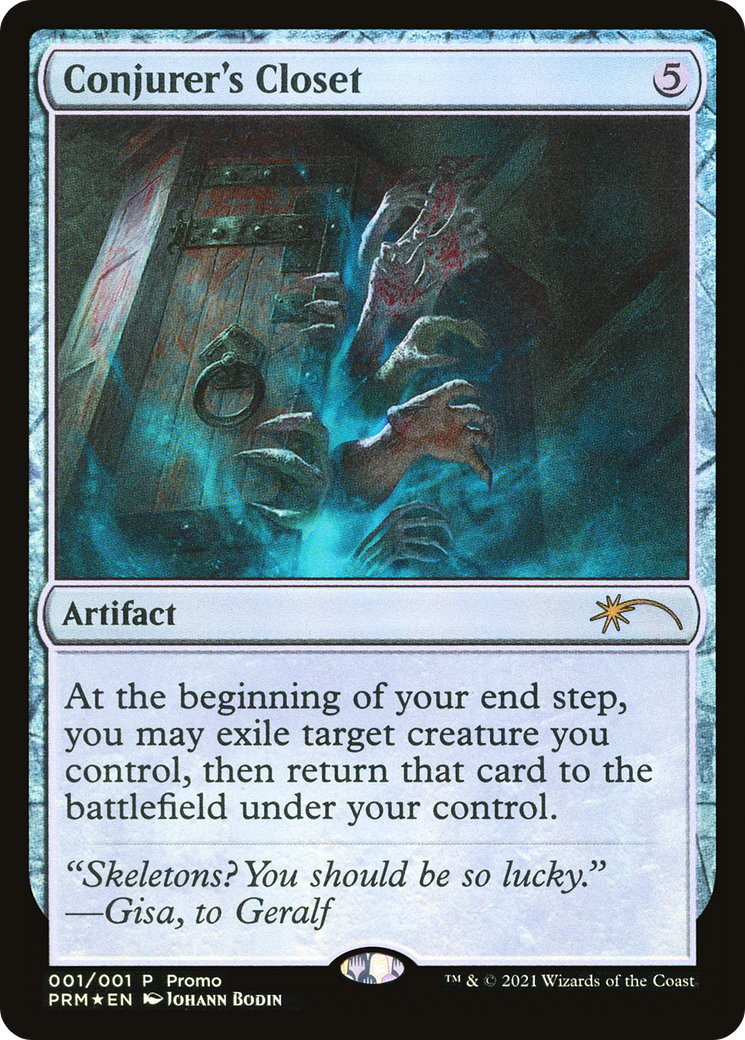 Conjurer's Closet (PWP21-006) - Wizards Play Network 2021 Foil - Premium MTG Single from Wizards of the Coast - Just $0! Shop now at Game Crave Tournament Store