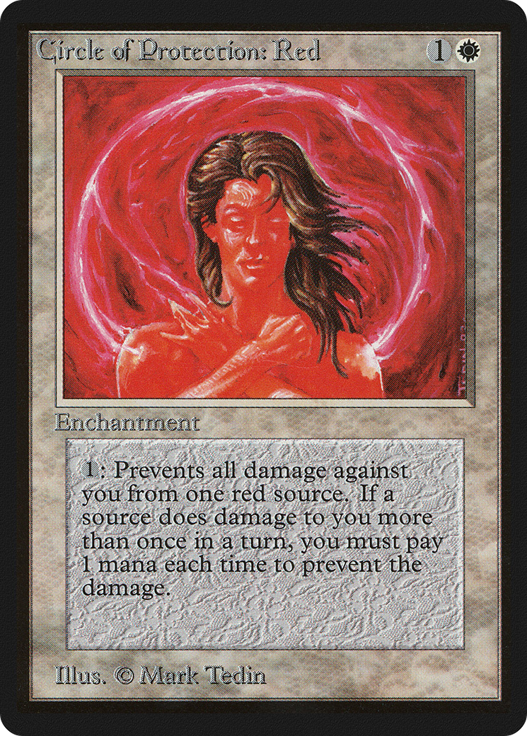 Circle of Protection: Red (LEB-013) - Limited Edition Beta - Premium MTG Single from Wizards of the Coast - Just $2.34! Shop now at Game Crave Tournament Store