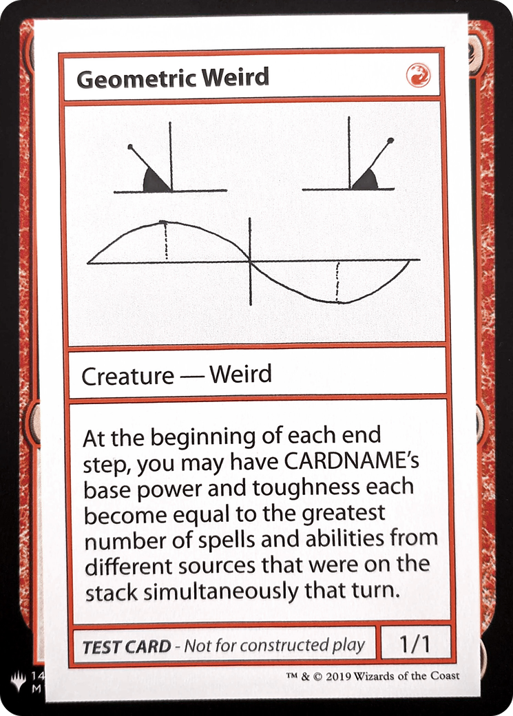 Geometric Weird (CMB1-069) - Mystery Booster Playtest Cards 2019 - Premium MTG Single from Wizards of the Coast - Just $0.35! Shop now at Game Crave Tournament Store