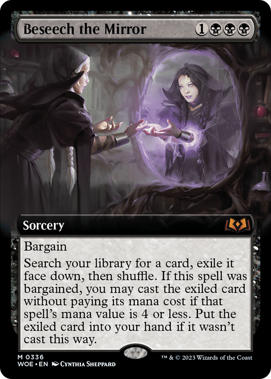 Beseech the Mirror (WOE-336) - Wilds of Eldraine: (Extended Art) - Premium MTG Single from Wizards of the Coast - Just $18.53! Shop now at Game Crave Tournament Store