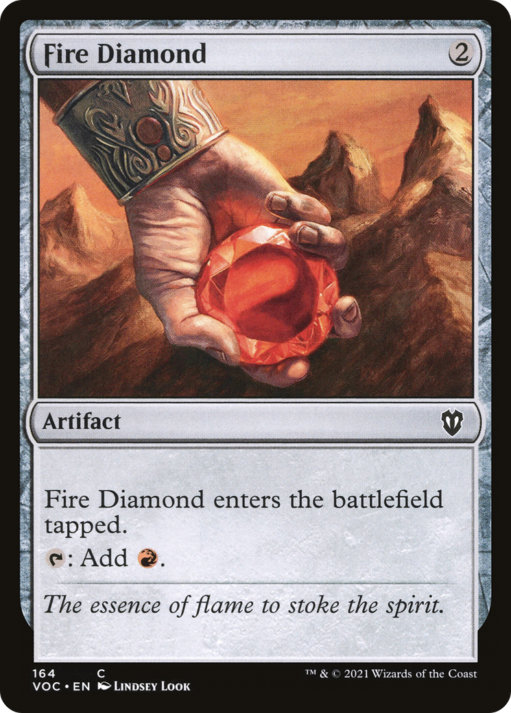 Fire Diamond (VOC-164) - Crimson Vow Commander - Premium MTG Single from Wizards of the Coast - Just $0.92! Shop now at Game Crave Tournament Store