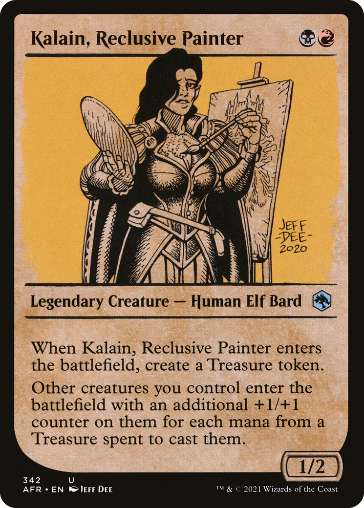 Kalain, Reclusive Painter (AFR-342) - Adventures in the Forgotten Realms: (Showcase) Foil - Premium MTG Single from Wizards of the Coast - Just $0.90! Shop now at Game Crave Tournament Store