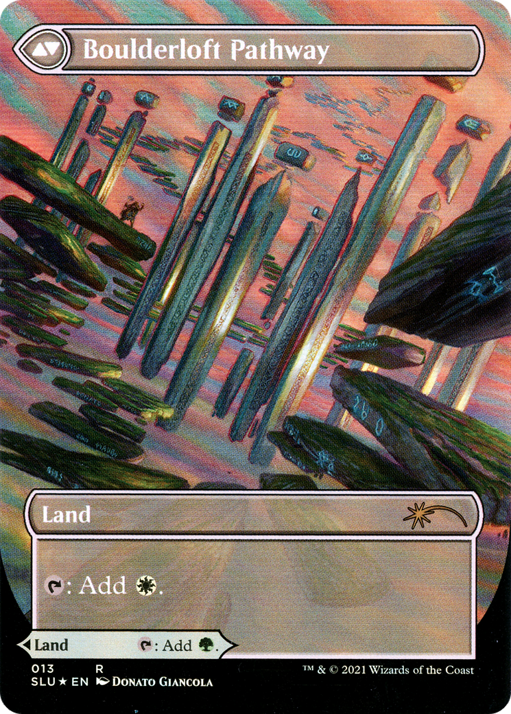 Branchloft Pathway // Boulderloft Pathway (SLU-013) - Secret Lair: Ultimate Edition: (Showcase) (Borderless) Foil - Premium MTG Single from Wizards of the Coast - Just $1.23! Shop now at Game Crave Tournament Store