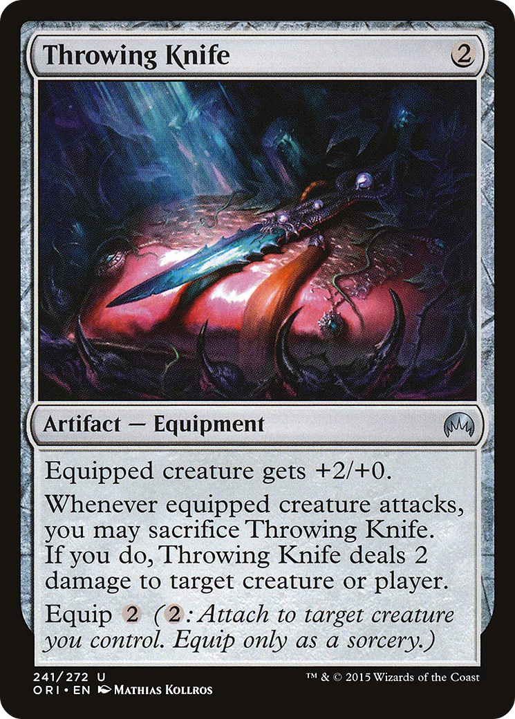 Throwing Knife (ORI-241) - Magic Origins - Premium MTG Single from Wizards of the Coast - Just $0.25! Shop now at Game Crave Tournament Store
