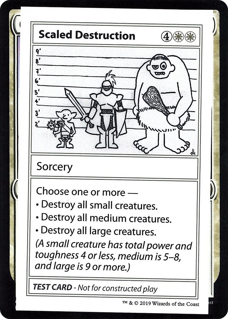 Scaled Destruction (CMB2-012) - Mystery Booster Playtest Cards 2021 - Premium MTG Single from Wizards of the Coast - Just $0.13! Shop now at Game Crave Tournament Store