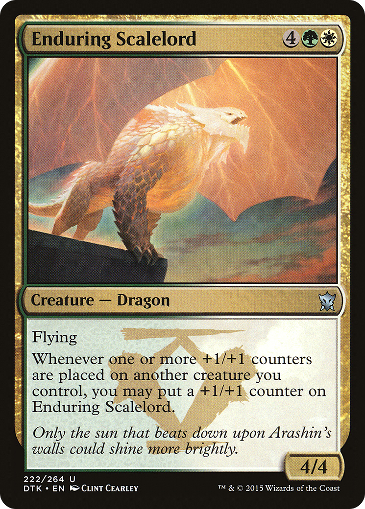 Enduring Scalelord (DTK-222) - Dragons of Tarkir - Premium MTG Single from Wizards of the Coast - Just $0.08! Shop now at Game Crave Tournament Store