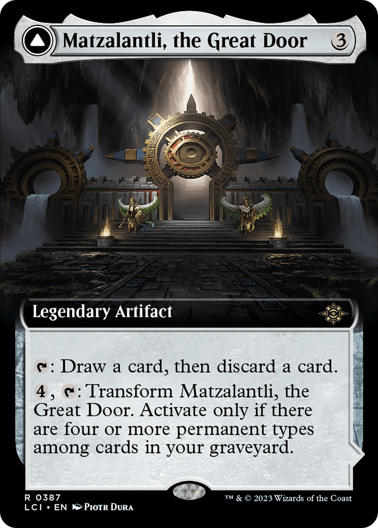 Matzalantli, the Great Door // The Core (LCI-387) - The Lost Caverns of Ixalan: (Extended Art) - Premium MTG Single from Wizards of the Coast - Just $2.07! Shop now at Game Crave Tournament Store