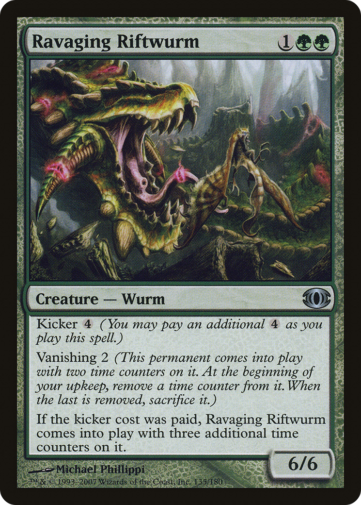 Ravaging Riftwurm (FUT-135) - Future Sight - Premium MTG Single from Wizards of the Coast - Just $0.08! Shop now at Game Crave Tournament Store