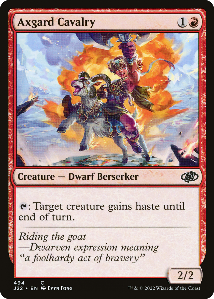 Axgard Cavalry (J22-494) - Jumpstart 2022 - Premium MTG Single from Wizards of the Coast - Just $0.08! Shop now at Game Crave Tournament Store