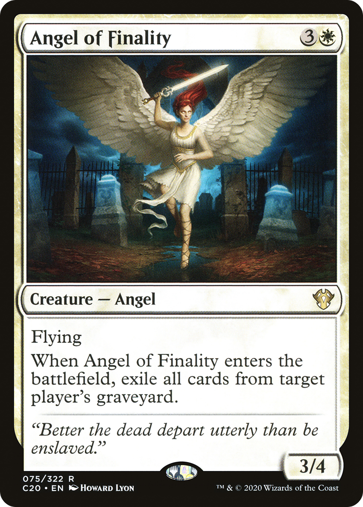 Angel of Finality (C20-075) - Commander 2020 - Premium MTG Single from Wizards of the Coast - Just $0.08! Shop now at Game Crave Tournament Store