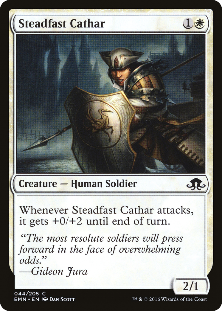 Steadfast Cathar (EMN-044) - Eldritch Moon Foil - Premium MTG Single from Wizards of the Coast - Just $0.25! Shop now at Game Crave Tournament Store