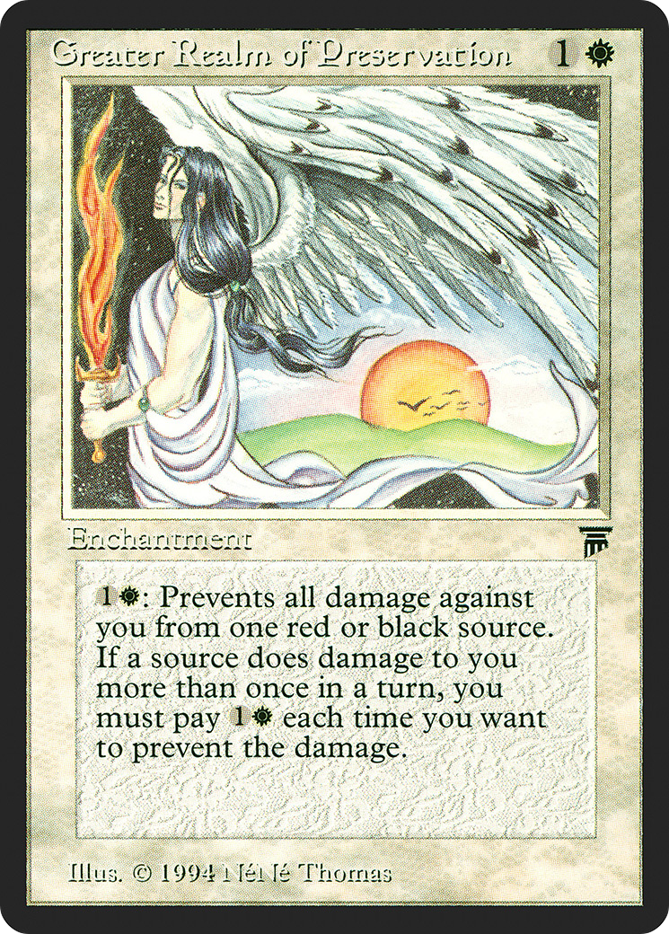 Greater Realm of Preservation (LEG-018) - Legends - Premium MTG Single from Wizards of the Coast - Just $3.33! Shop now at Game Crave Tournament Store