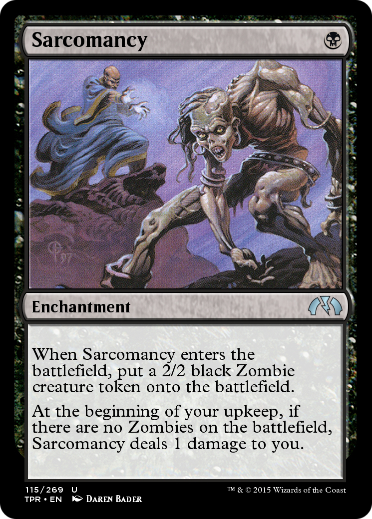 Sarcomancy (TPR-115) - Tempest Remastered Foil - Premium MTG Single from Wizards of the Coast - Just $0! Shop now at Game Crave Tournament Store