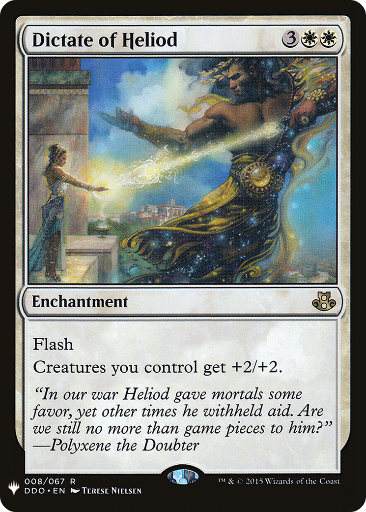 Dictate of Heliod (MB1-076) - Mystery Booster - Premium MTG Single from Wizards of the Coast - Just $0.33! Shop now at Game Crave Tournament Store