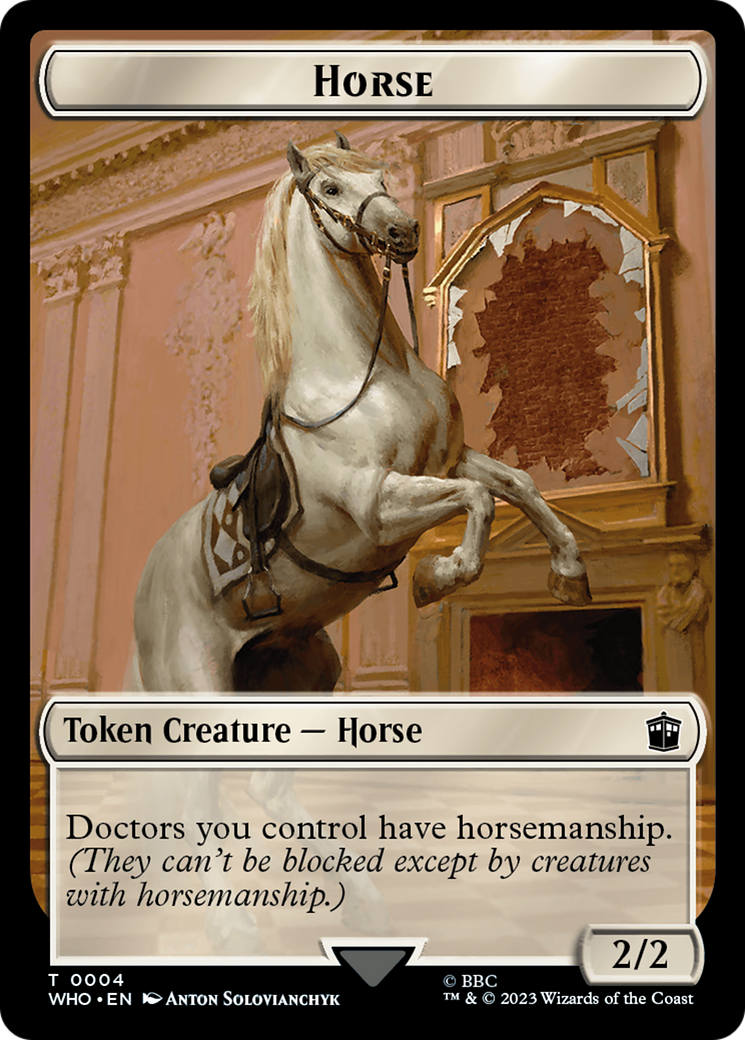 Horse (TWHO-004) - Doctor Who Tokens Foil - Premium MTG Single from Wizards of the Coast - Just $0! Shop now at Game Crave Tournament Store
