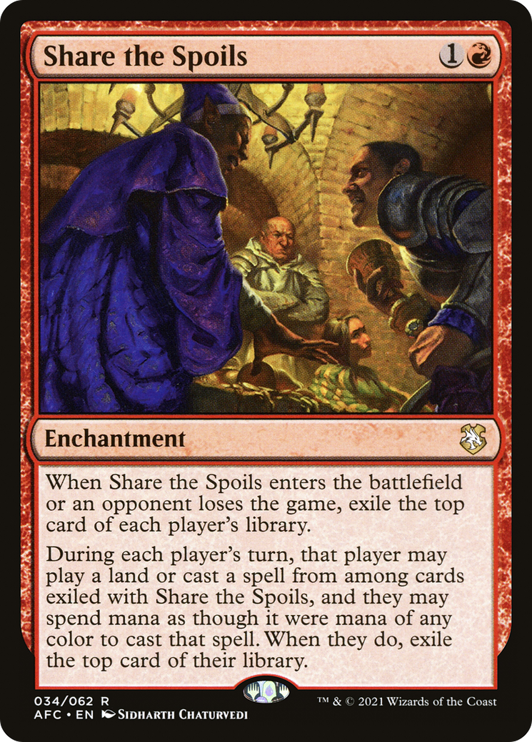 Share the Spoils (AFC-034) - Forgotten Realms Commander - Premium MTG Single from Wizards of the Coast - Just $2.06! Shop now at Game Crave Tournament Store