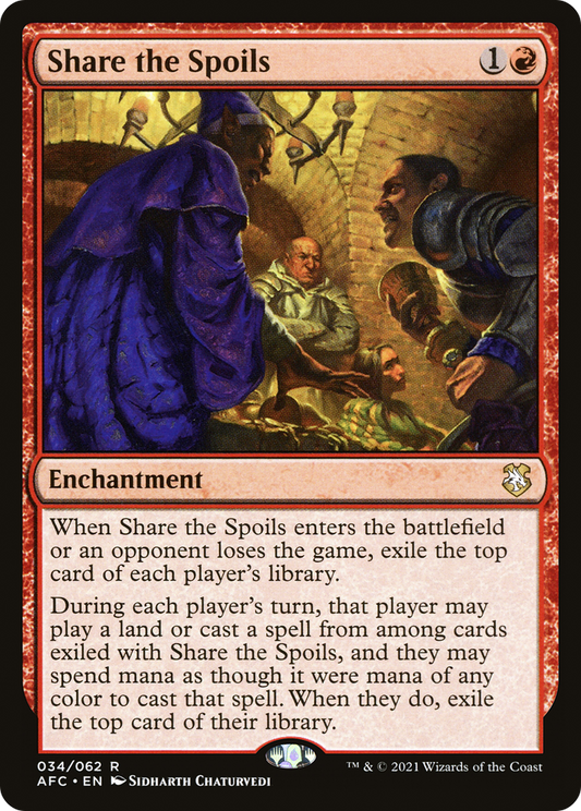 Share the Spoils (AFC-034) - Forgotten Realms Commander - Premium MTG Single from Wizards of the Coast - Just $2.06! Shop now at Game Crave Tournament Store