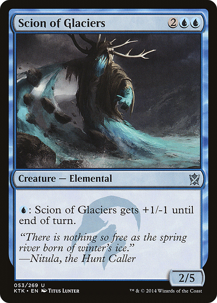 Scion of Glaciers (KTK-053) - Khans of Tarkir - Premium MTG Single from Wizards of the Coast - Just $0.25! Shop now at Game Crave Tournament Store