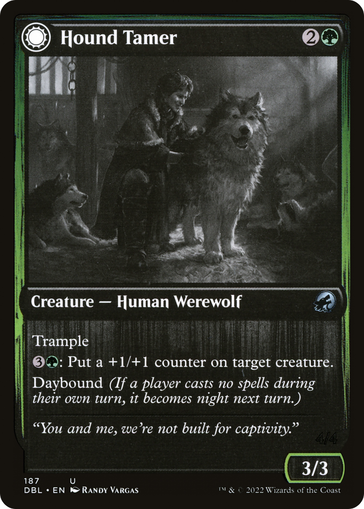 Hound Tamer // Untamed Pup (DBL-187) - Innistrad: Double Feature: (Double Faced Transform) - Premium MTG Single from Wizards of the Coast - Just $0.50! Shop now at Game Crave Tournament Store