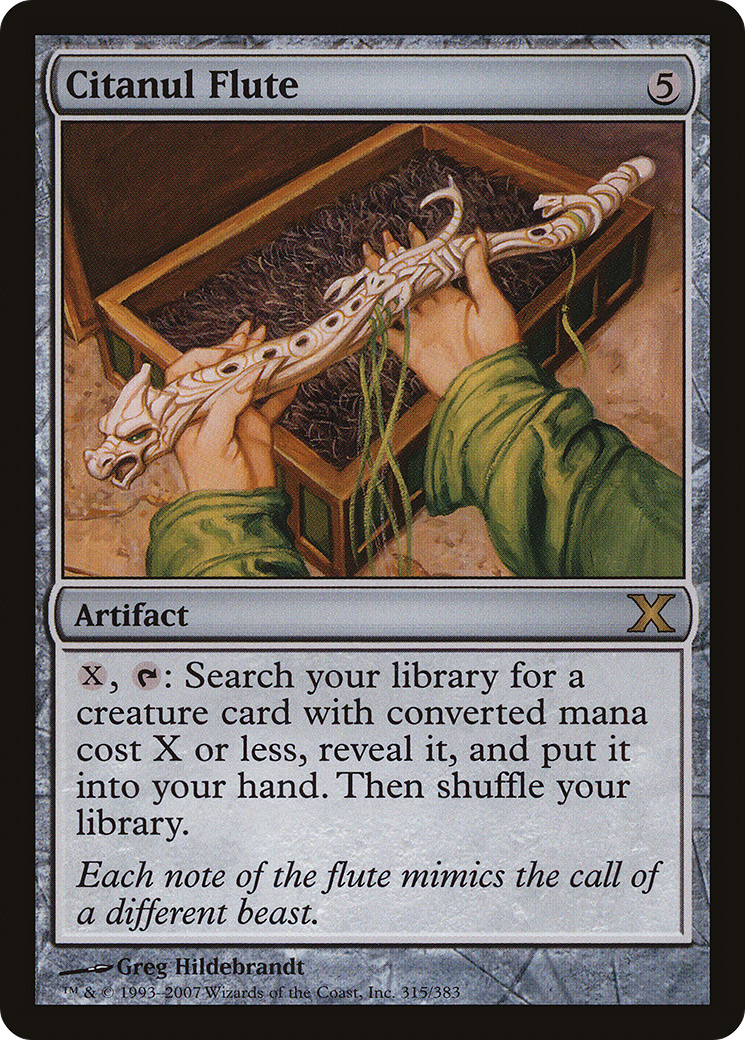 Citanul Flute (10E-315) - Tenth Edition - Premium MTG Single from Wizards of the Coast - Just $0.81! Shop now at Game Crave Tournament Store