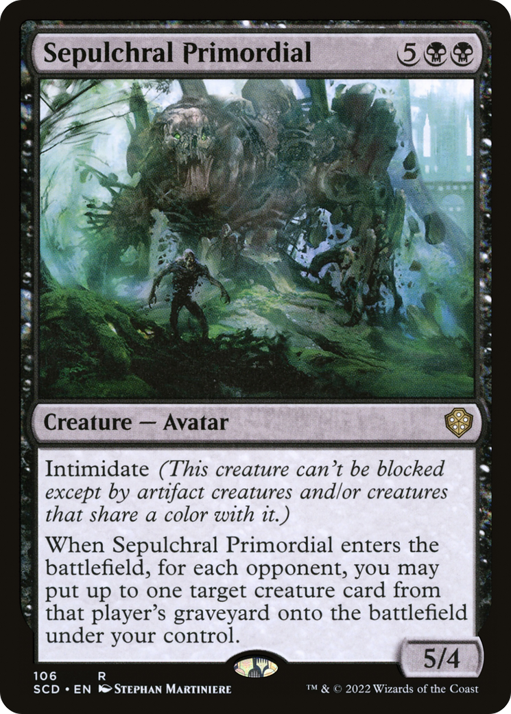 Sepulchral Primordial (SCD-106) - Starter Commander Decks - Premium MTG Single from Wizards of the Coast - Just $0.17! Shop now at Game Crave Tournament Store
