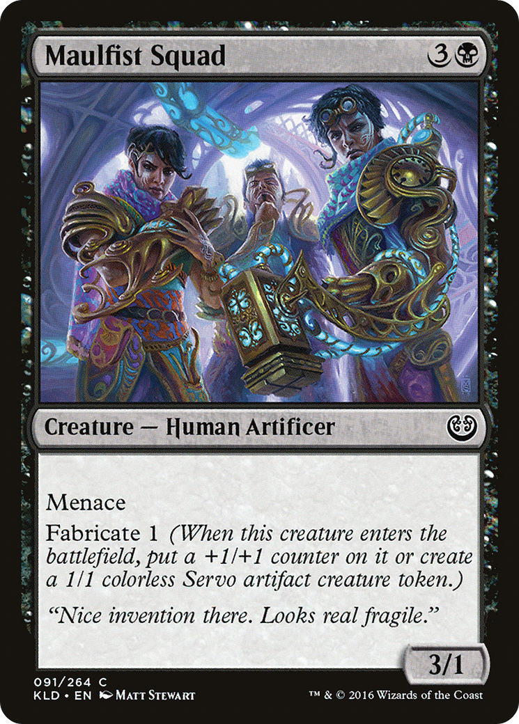 Maulfist Squad (KLD-091) - Kaladesh - Premium MTG Single from Wizards of the Coast - Just $0.08! Shop now at Game Crave Tournament Store